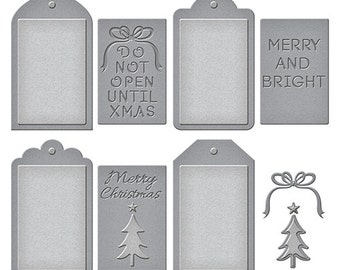 Spellbinders - Shapeabilities - Christmas Tag Set Die