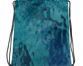 Mini-Rucksack-Beutel - Techno-blau