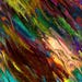 Handmade Artisan Textile Art Velvet Upholstery Fabric Fiber Art Fabric Fall Flames Brilliant