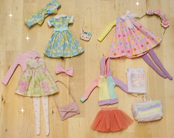 Ooak Pullip doll Outfit set PASTEL 02 - by Nerea Pozo