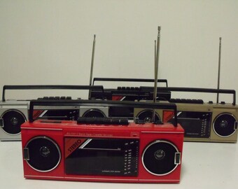 new VINTAGE 80s retro Radio cassette recorder BOOM BOX