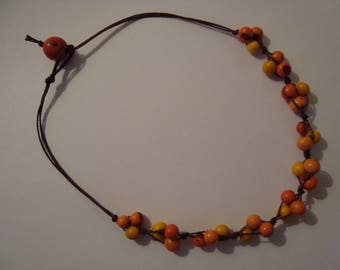Acais Sun seed Bead Necklace