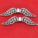 12x52mm----10pcs Antique Silver Large Filigree Wing Spacer Charm Pendants,Hanging Charm,DIY Accessory Jewelry Making------G1284
