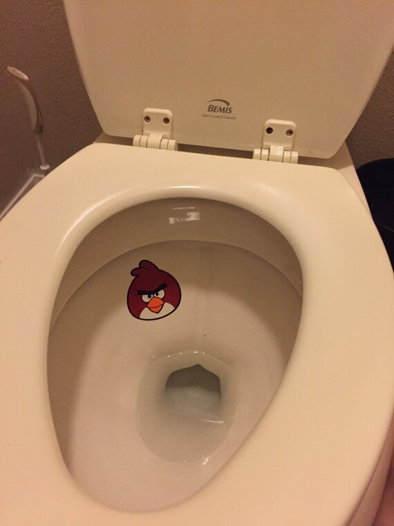 Custom toilet targets angry bird toilet target toddler boy