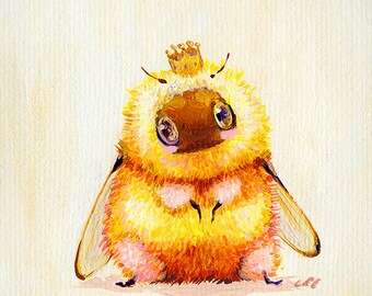 Queenie- Signed Lasal 6x6 Mini Print