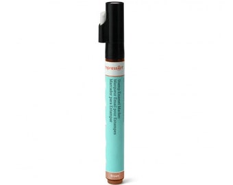 ImpressArt BROWN Stamp Enamel Marker Enamel Ink Copper Brown, Marking Pen Darkens Fills in Letters Darkening Stamped Letters, Easy to Use
