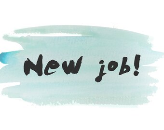 New job card - Congrats new job card - congratulations
