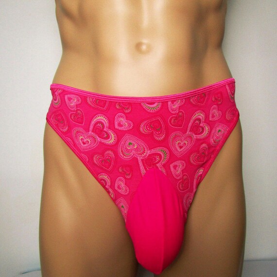 Waist panties high guy pink