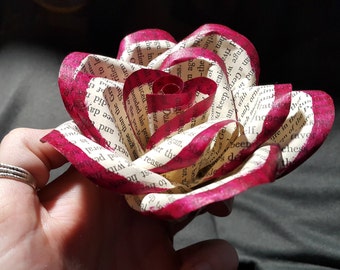 Red Tipped Paper Rose