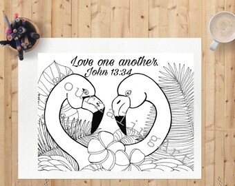 Digital Coloring page Christian pdf printable