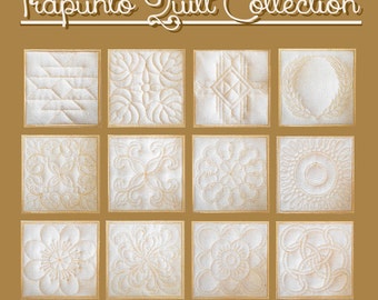 Trapunto Quilt Collection- Machine Embroidery Designs