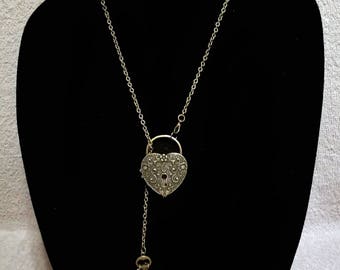 Heart Lock & Key Locket
