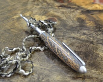 Crochet Hook Set with Prickly Pear Cactus Handle and Case