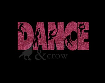 Dance SVG Dancer Cutout Jazz Ballet Shirt Cut File for Silhouette/Cricut Dance Mom Recital Dancing