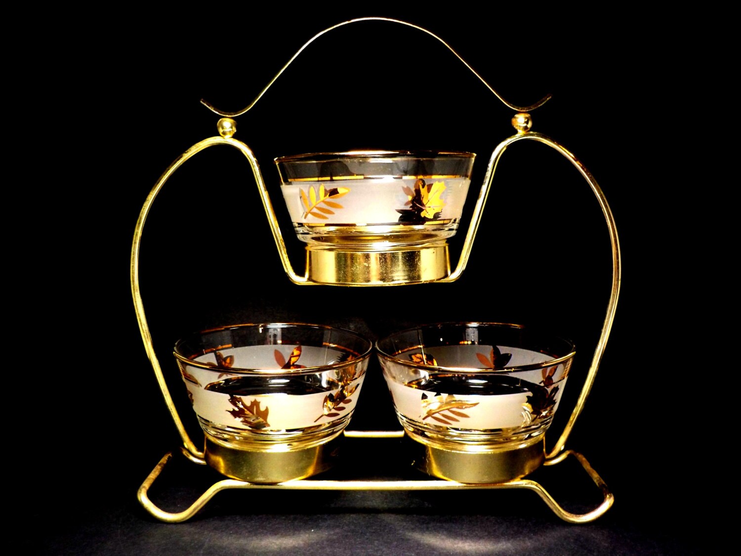 Condiment Set 4pc Condiment Serving Set Libbey Golden