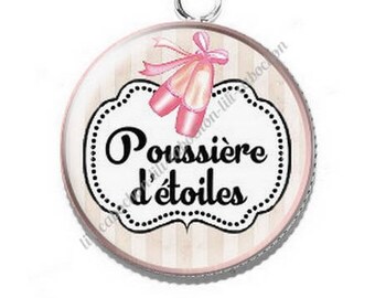 Pendant cabochon resin 12 ballerina dancer