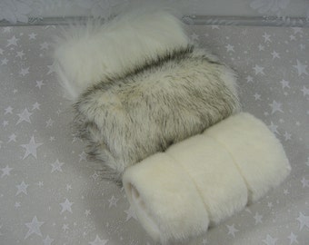 Child's Mink Faux Fur Hand MUFF, Girl's Hand Muff, Faux Fur Muff, Handmuff, White Fur Muff