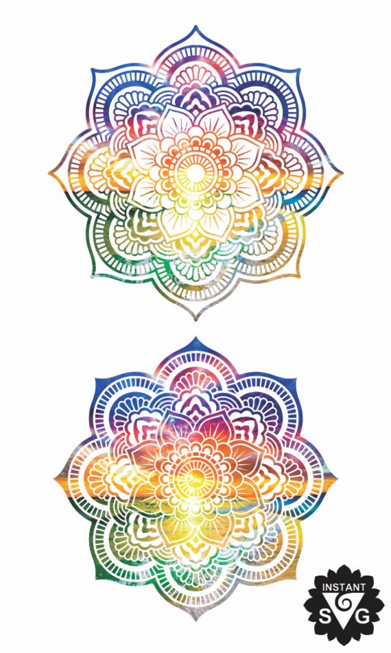 Download Sunset Mandala Clip art Mandala SVG Mandala Printable