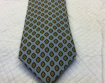 Vintage BROOKS BROTHERS cravatta cravatta di seta Italia rosso blu giallo