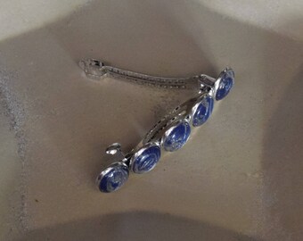 Hand Painted 12 MM Glass Bead Barrette
