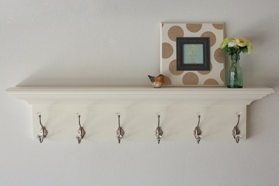Wall Shelf Coat Rack Coat Rack Wood Wall Shelf Floating White in Multiple Lengths 2 Wall Shelf Coat Rack Coat Rack Wood Wall Shelf Floating White in Multiple Lengths 2