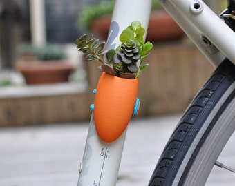 Orange Bike Planter: A Wearable Planter for Your Bike