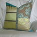 20"x20", Romantic Style, Decorative Pillow Cover in Aqua Blue Designers Guild Silk and Cut Velvet by Jane Hall Design
