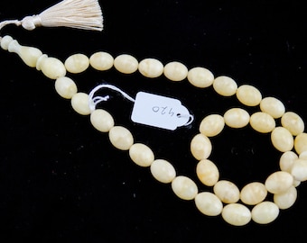 17-12.6 49 gramm Amber Prayer Worry Beads Rosary Tasbih Misbaha 420