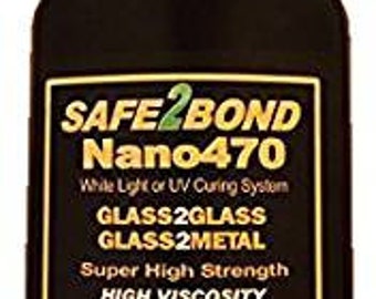 Nano470 High Strength Glass to Glass and Glass to Metal Construction Adhesive 200g