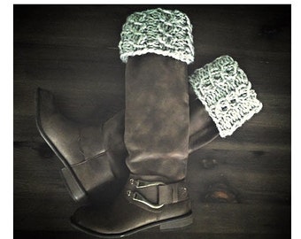 Fold-over Boot Cuffs - chunky knit boot cuffs, cable knit boot cuffs