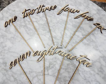 Table Number Signs for wedding or any occasions