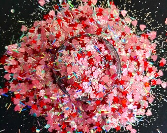 nail polish glitter, neon solvent resistant glitter, neon nail powder, glitter powder, glitter dust, diy craft supply, nail art supply