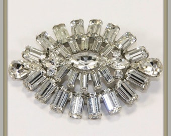 Vintage Weiss Brooch,Vintage Rhinestone Brooch,Vintage Weiss Rhinestone Brooch,Vintage Brooch,Vintage Rhinestone Jewelry,Vintage Jewelry