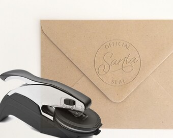 Official Santa Seal Embosser Stamp, Santa Embossing Stamp, North Pole Embossing Seal, Santa Seal, Letter to Santa, Santa Letter (EXMAS100)