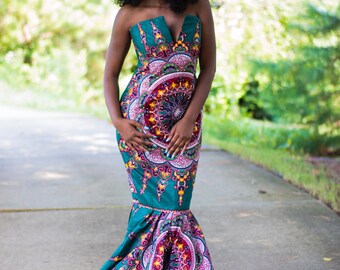 Ankara Mermaid Dress