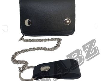 Biker Chain Faux PU Leather Wallet