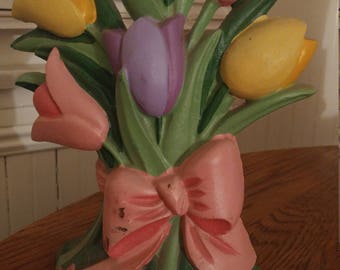 Vintage Doorstop, Floral Bouquet