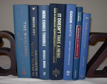 Books Decorative Books Home Decor Blue Decorative Books Blue Accent Books