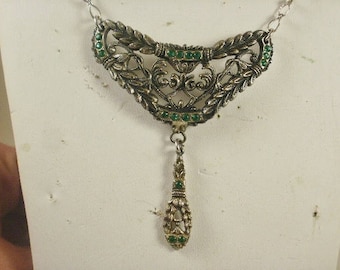 Ornate Vintage Garland Drop Necklace