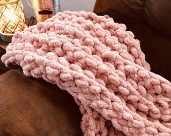 Hand Crocheted Chunky Blanket