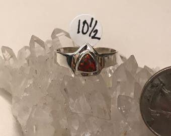 Fire Opal Ring, Size 10 1/2