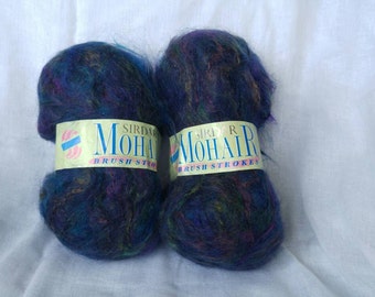 Sirdar Brushstrokes Gauguin mohair yarn multicoloured blue