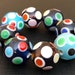 7 Large Cube Glass Beads