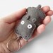 plush hippo keychain