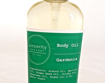 Gardenia Body Oil 6 oz
