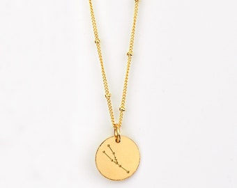 Constellation Necklace, Zodiac Jewelry, Astrology Zodiac Necklace, Pisces Necklace, libra, virgo, scorpio, sagittarius, capricorn necklace