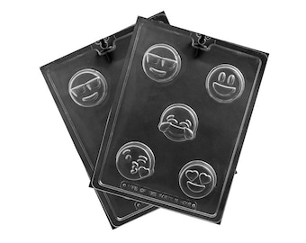 Emoji Chocolate Cookie Mold, Candy Molds, Candy Making