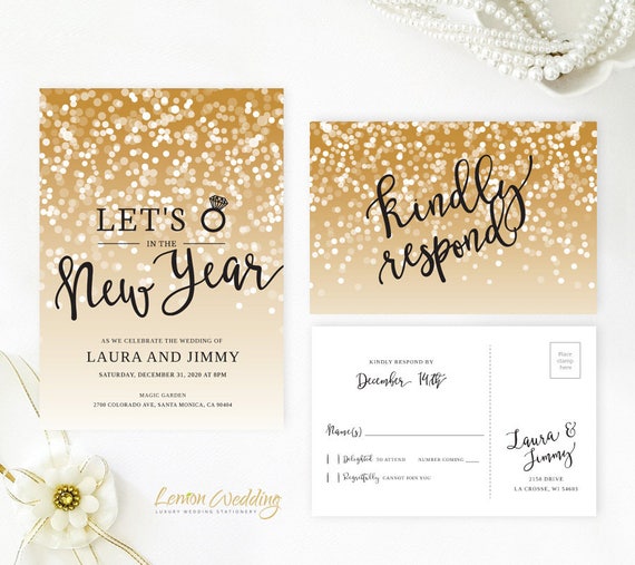 New Years Day Wedding Invitations 1