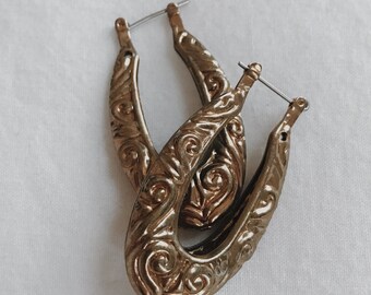Vintage Embossed Earrings