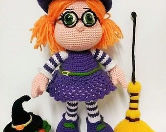 CUTE LITTLE WITCH -Amigurumi Crochet Pattern-Pdf